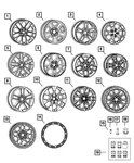 Genuine Mopar Aluminum Wheel 04755587AA New. Price: $502.03.