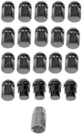 20) Dorman 713-275A Black Acorn Wheels Rims Lock Lug Nuts Set 1/2" Thread New. Price: $43.35.