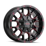 Mayhem Warrior Wheel 8015 Black Prism Red 20X9 6-135 18MM 106MM New. Price: $382.99.