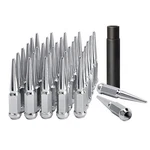 32PCS 14X1.5 Spike Lug Nuts Chrome For Chevy Silverado 2500HD 3500 4.5" W/ Key New. Price: $61.99.