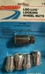 Champ Acorn Style Lug Locking Wheel Nuts 1/2"-20R New. Price: $10.00.