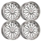 (SET-4) Cavallo CLV-42 20X8.5 5X108 35MM Nano Chrome Wheels Rims Inch New. Price: $1614.06.