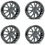 Set 15" Vision 18 Hellion Gunmetal 15X6.5 Wheels 4X4.5 (4X114.3) 38MM Rims New. Price: $510.60.