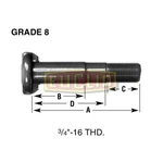 Euclid E-5916-R Wheel Hardware Stud, Single End, Rh New. Price: $49.43.