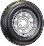 Ecustomrim Trailer Tire Silver Grey ST205/75D14 Load Lug 14X5.5 Wheel - New. Price: $205.15.