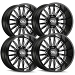 (4) Cali Off-road 9110 Summit 22X12 6X5.5" -51 Black/milled Wheels Rims 22" Inch New. Price: $2355.96.