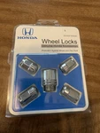 Honda Wheel Locks Lug Nuts 08181-SF0A2AH. New Open Package. Bought Wrong One.. Price: $28.99.