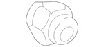 Genuine Mazda Wheel Lug Nut K123-37-160 New. Price: $5.80.