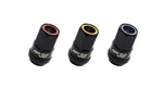 Wheel Mate HR3805BY Muteki Open End Lug Nuts 12X1.25 Black Chrome / Yellow New. Price: $118.99.
