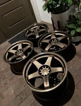 18 Rays Nismo LMGT4 Set Damaged Rear Wheel Used. Price: $2999.00.