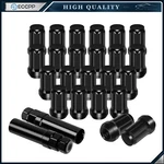 23 Set Of 1/2''-20 + Key Black 6 Spline Tuner Wheel Lug Nuts Ford Jeep New. Price: $24.95.