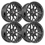 (SET-4) Vortek VRP-504 22X10 6X135 -18MM Gloss Black Wheels Rims Inch New. Price: $1686.48.