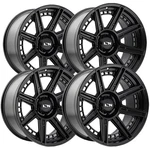 (set Of 4) Ion 149 20X10 5X5" -24MM Matte Black Wheels Rims 20" Inch New. Price: $1035.96.