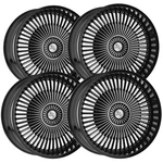 (4) Cavallo CLV-41 20X8.5 5X112/5X4.5" +35MM Black/machined Wheels Rims 20" Inch New. Price: $1497.28.
