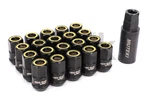 Wheel Mate Muteki HR38 Open End Lug Nuts 12X1.50 Black Chrome / Yellow Ring New. Price: $94.50.