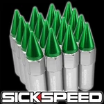 Sickspeed 16 Pc Polished/green Spiked 60MM Aluminum Extended Lug Nuts 1/2X20 N30 New. Price: $55.88.