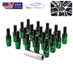 20PC 28MM M12X1.25 Cone Seat Studs Wheel Lug Nuts Bolts Green For Jeep Chrysler New. Price: $47.88.