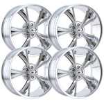 (SET-4) Ridler 695 18X8 5X4.75 0MM Chrome Wheels Rims Inch New. Price: $1250.00.