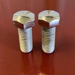 1930 's 1940 Chrome 1/4" 5/8" Hex Bolt Set (2) Antique Car Hardware New. Price: $9.99.