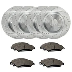 Front & Rear Drilled Brake Rotors + Pads For 2016-2021 Chevy Cruze Volt New. Price: $195.01.