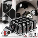 (16)SILVER/BLACK 12X1.5 45MM Aluminum Floating Tuner Wheel Lug Nut W/(4)LOCK+KEY New. Price: $37.77.