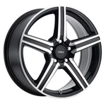 Voxx Como 17X7.5 5X108/5X114.3 Offset 40 Gloss Black Mach Face (quantity 1) New. Price: $208.12.