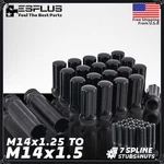 20X Black Wheel Stud Conversion + Lug Nut Combo M14X1.25 To M14X1.5 Fit Bmw Mini New. Price: $54.99.