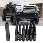 24PCS Black M14X1.5 Spike Lug Nuts Wheel 4.4" Tall + Key Ford F150 F-150 New. Price: $55.48.