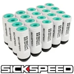 Sickspeed 20PC White/mint Green Capped Aluminum 50MM 3PC Lug Nuts 12X1.25 L12 New. Price: $119.95.