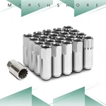 16+4 Key Lock M12X1.5 Open Extended Silver Aluminum 60MM Wheel Rim Lug Nut New. Price: $17.95.