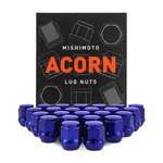 Mishimoto Steel Lug Nuts, M12X1.5, Acorn Seat, 24PC Set, Blue New. Price: $38.95.