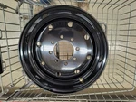 New Trailer Wheel Black Hd Steel 17.5" X 6.75" 8 Lug Rim Single Rated 6005#. Price: $125.00.