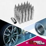 J2 M12X1.5 7075 Aluminum 20MM OD/107MM Spiky Cap 20LUG Nut+socket Adapter Silver New. Price: $50.24.