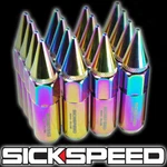 Sickspeed 16 Neo Chrome Spiked 60MM Aluminum Extended Tuner Lug Nuts 1/2X20 N30 New. Price: $42.75.