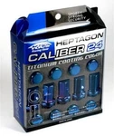 Project Kics 12X1.50 Titanium Blue Caliber Lug Nut New. Price: $264.32.