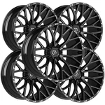 (set Of 5) Tis 566BM 22X10 6X5.5" -19MM Black/milled Wheels Rims 22" Inch New. Price: $2890.00.