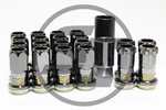 Project Kics R40 12X1.25 16+4 Pcs Black Chrome Lug Nuts With Locks Acorn Open New. Price: $245.10.