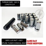 Fit Dodge Challenger Charger Magnum Durango Spline Lug Nut 14X1.5 Chrome 20PC New. Price: $23.99.