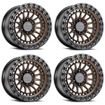 Set 4 17" Lock Offroad Mojave Bronze Matte Black Ring 17X8.5 6X135 25MM Wheels New. Price: $1152.00.