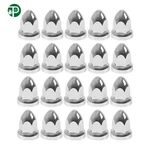 20 Pack Chrome Semi Truck Lug Nut Covers 33MM Push-on Style 3/8" Plastic New. Price: $15.93.