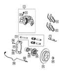 Genuine Mopar Hub Bolt Right 06513245AA New. Price: $25.80.