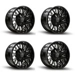 Set 4 20" Thret Offroad Revolver 803 Black Milled 20X9 Wheels 6X135 6X5.5 0MM New. Price: $1512.00.