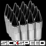 Sickspeed 16 Polished/black Spiked 60MM Extended Tuner Lug Nuts Wheel 1/2X20 N30 New. Price: $50.88.