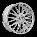 Kraze Wheels Double Down 18X8 5X4.25/4.5 40MM Chrome; KR185-8814C40 New. Price: $347.13.