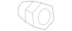 Genuine Mitsubishi Wheel Nut 3880A007 New. Price: $6.21.