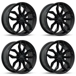 Set 20" Gloss Black Alloy Wheels Rims Lexus 5X114.3 U7XO Flow Formed Re New. Price: $1497.55.