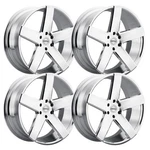(SET-4) Heavy Hitters HH15 22X9.5 5X5.5/5X139.7 15MM Chrome Wheels Rims Inch New. Price: $2234.00.