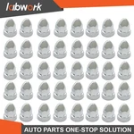Labwork Chrome 33MM Push-on Flanged Lug Nut Covers For Semi Truck 40 Pack New. Price: $23.95.
