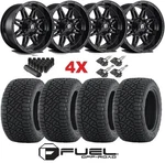 18 Fuel Gloss Black Wheel Tire All Terrain Package Set Trail Boss AT4 Z71 ZR2 New. Price: $2295.00.