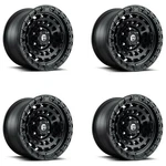 Set 4 Fuel D633 Zephyr 17X9 6X5.5 Matte Black Wheels 17" 1MM Rims New. Price: $1480.00.